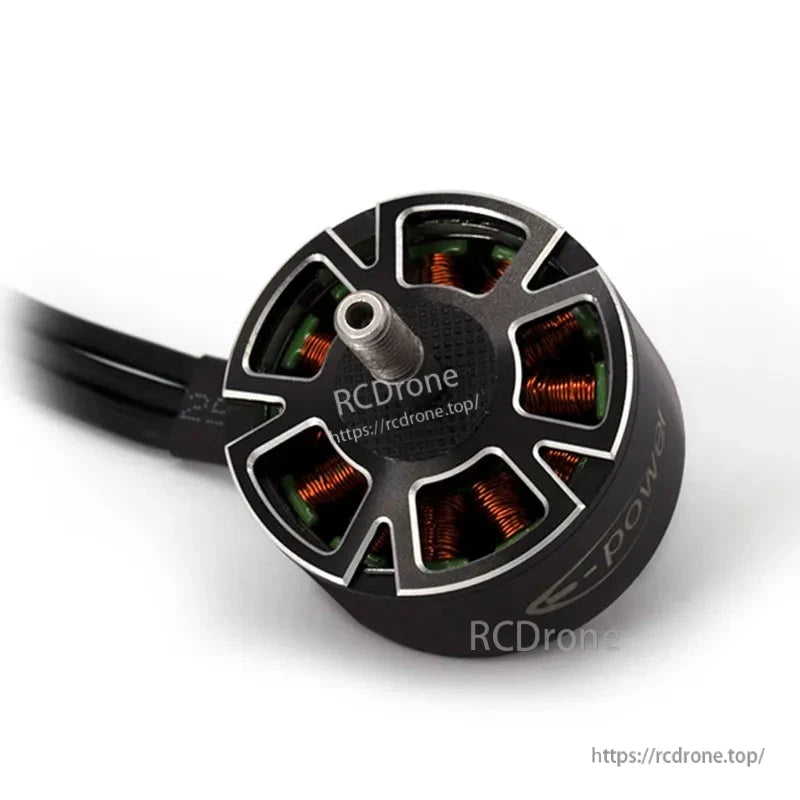 The E-POWER X3115 is a brushless motor available in 900KV, 1050KV, and 1200KV variants, designed for 6S systems with dimensions 37×45.3mm.