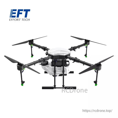 EFT E410P 10L Agriculture Drone - 4 Axis Agriculture Drone ram 10L vattentank 30 tum propeller Kompakt med Hobbywing X8, JIYI K3A Pro,Skydroid H12