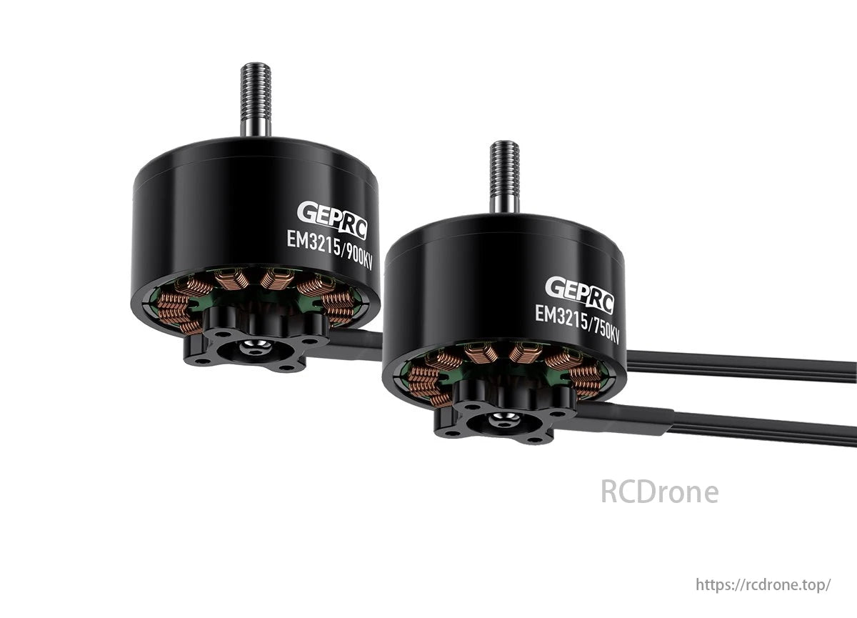 EM3215 FPV Motor, Designed for 9-10 inch FPV platforms, offering high thrust and efficiency with various specifications and compatibility options.