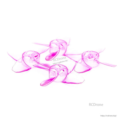 EMAX AVAN TH Turtlemode 40mm 4-blade props in purple, group layout on white background
