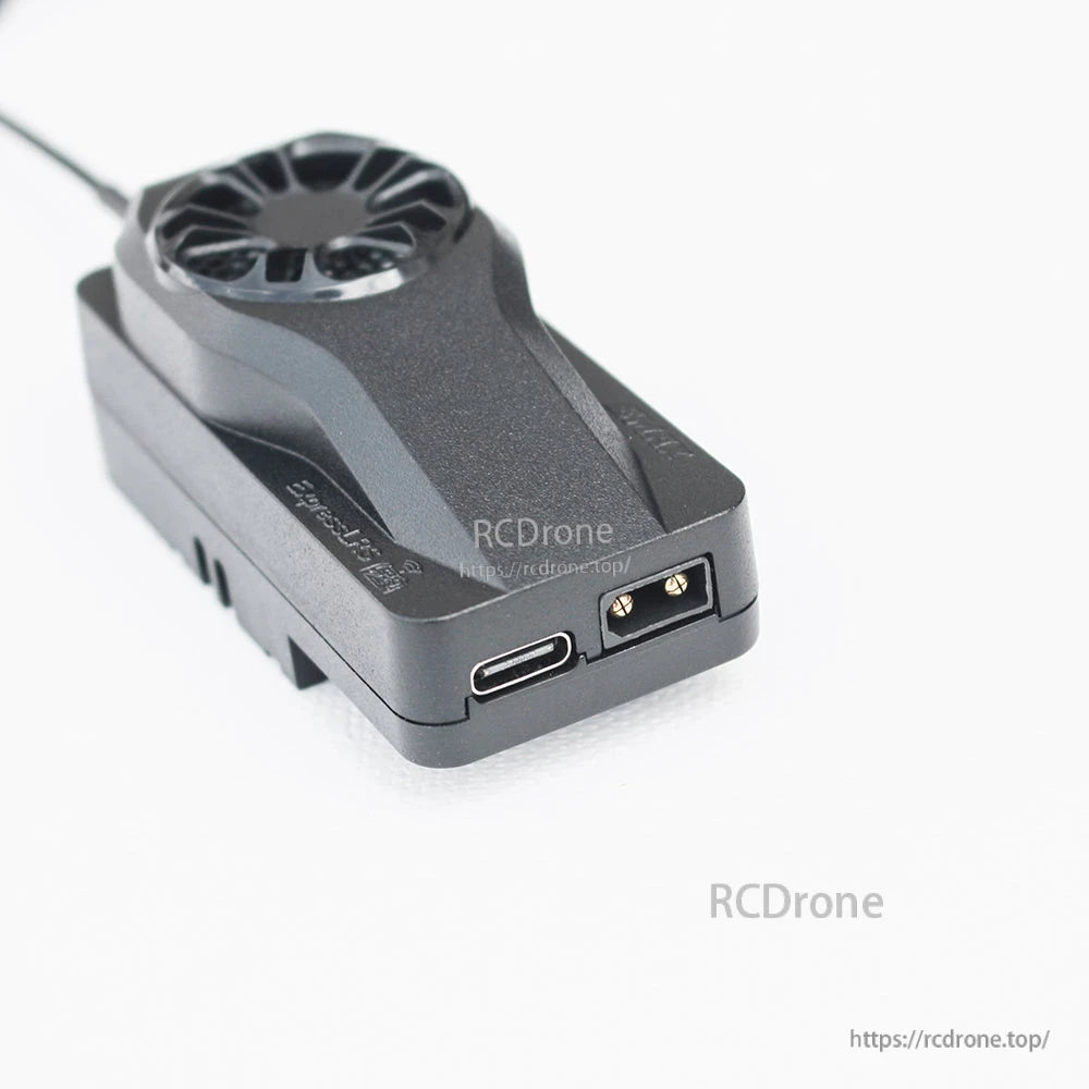 Close-up of Aeris Link Micro module corner with USB-C port and connector pins