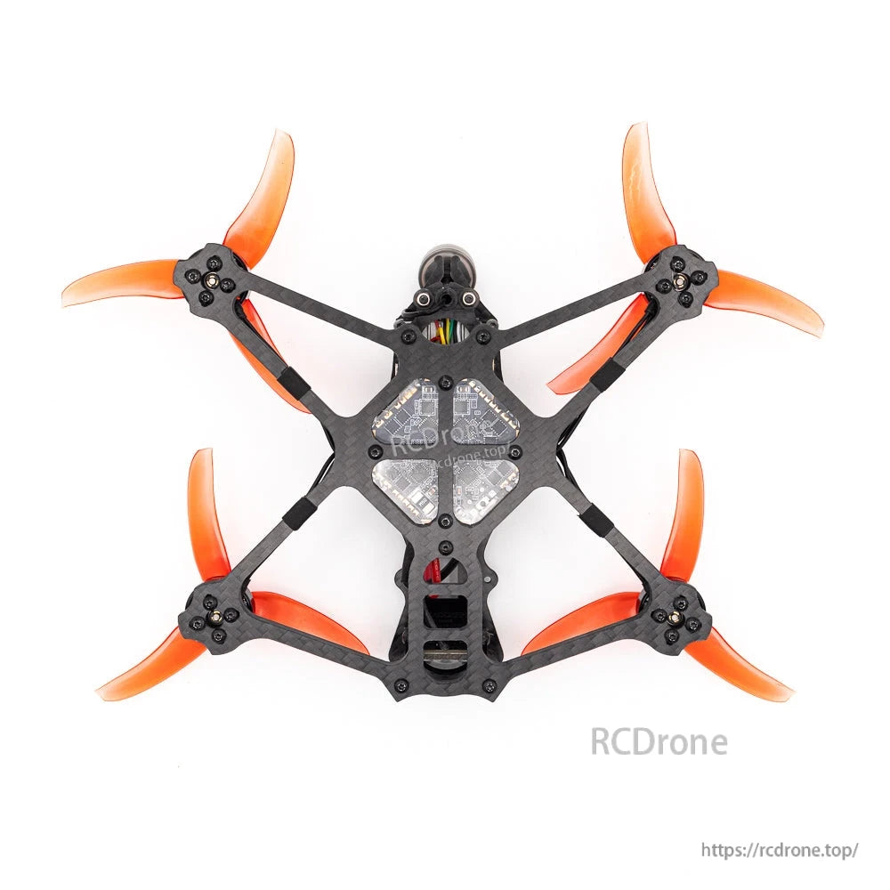 Bottom view showing underside frame and protective belly plate on the 3.5-inch quad