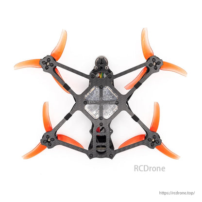 Bottom view showing underside frame and protective belly plate on the 3.5-inch quad