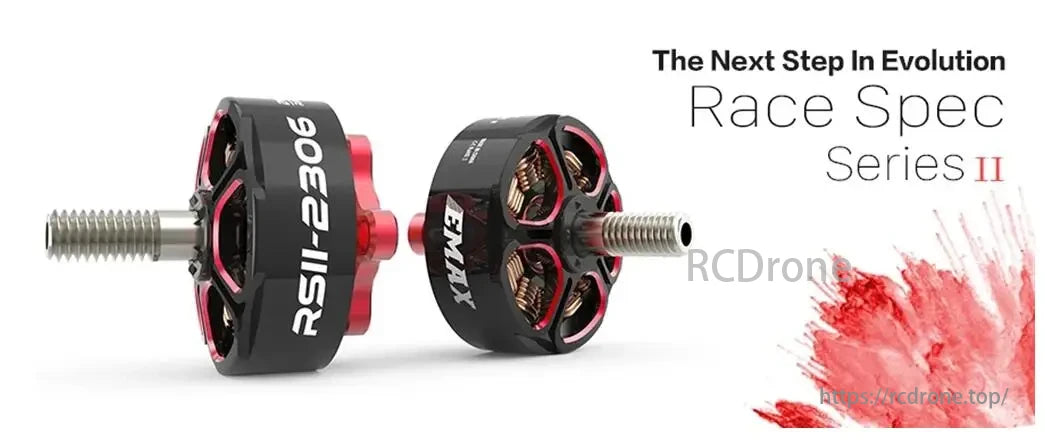 EMAX RSII 2306 1600KV 3-6S Brushless Motor, EMAX RSII 2306 motor: next evolution for FPV racing drones, offering improved performance and efficiency.