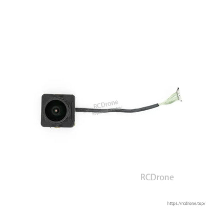 FPV camera module front view with cable lead and small white connector