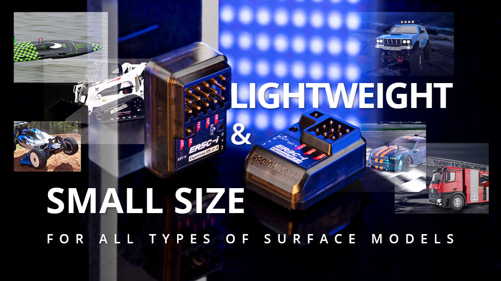 RadioMaster ER3C-i 2.4GHz ELRS PWM Receiver - With Built-in Ceramic Antenna Designed for All Types Surface Models 9 ER3C-i& ER5C-i 2.4GHz ELRS PWM Receiver
