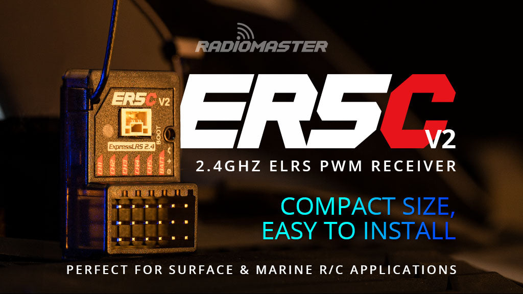 RadioMaster ER5C V2 2.4GHz ELRS PWM Receiver - Drive Up to 5 Servos Designed For Surface, Marine R/C Applications 8 ER5C V2 2.4GHz ELRS PWM Receiver