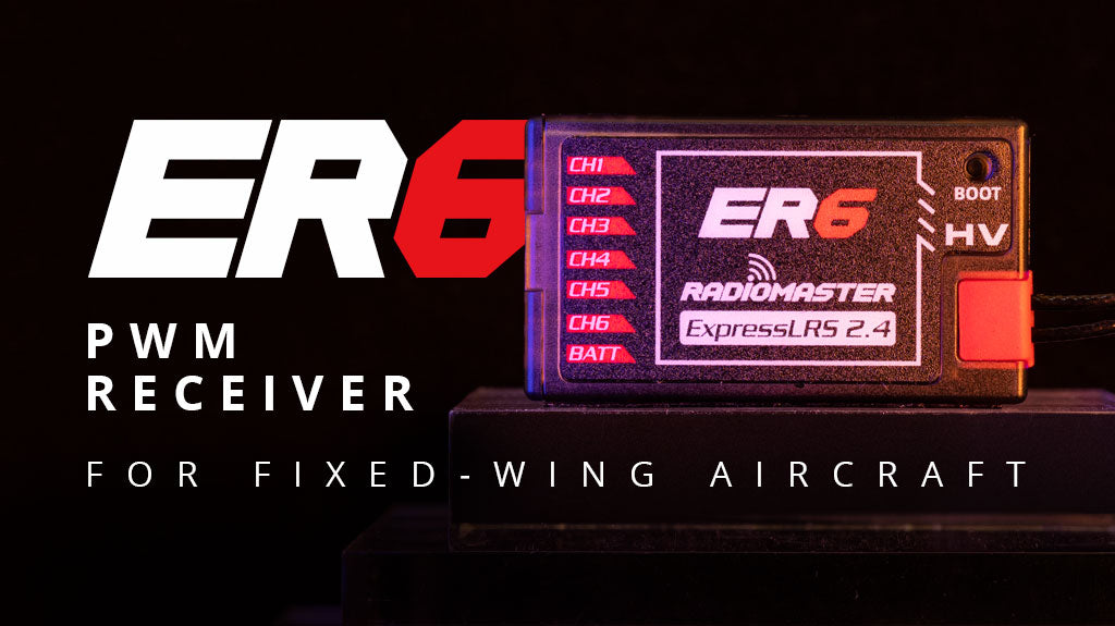 RadioMaster ER6 2.4GHz ELRS PWM Receiver - Specially Designed For Fixed-wing Aircraft Airplane Drone 8 RadioMaster ER6 2.4GHz ELRS PWM Receiver