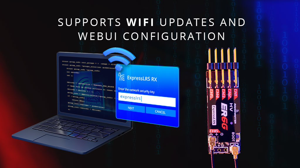 RadioMaster ER6G & ER6GV 2.4GHz ELRS PWM Receiver - Compact and Slim Receiver For Glider Airplane and Fixed-Wing Aircraft Drone 13 RadioMaster ER6G & ER6GV 2.4GHz ELRS PWM Receiver