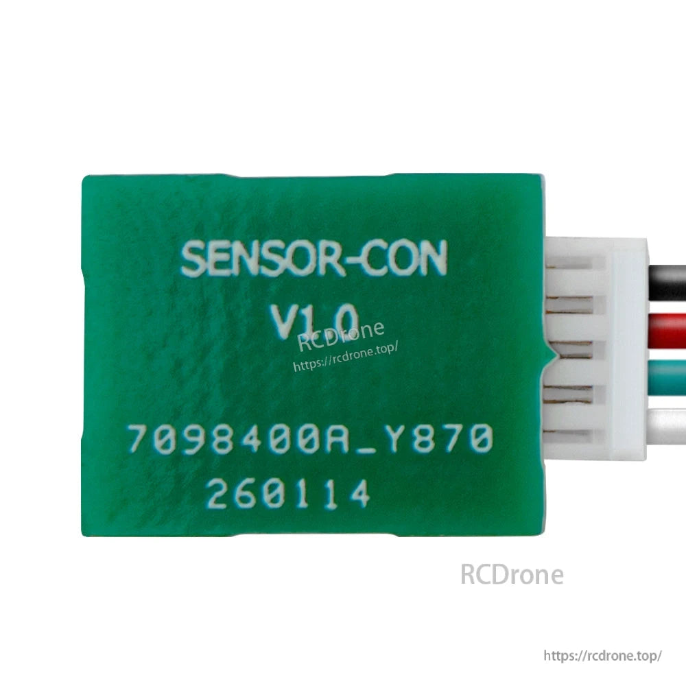 Top view of adapter board showing SENSOR-CON V1.0 marking and printed part code