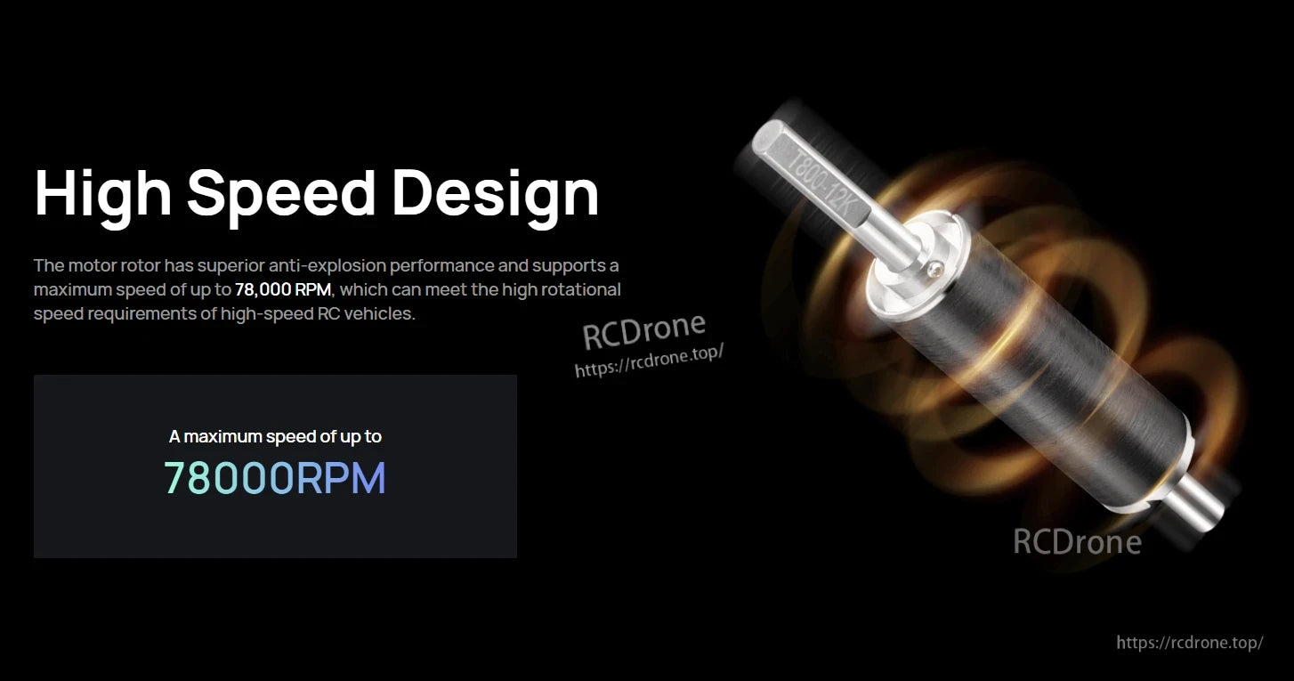 Rotor for EZRUN MAX 5690SL G2 brushless sensorless RC motor with “max speed up to 78,000 RPM” callout