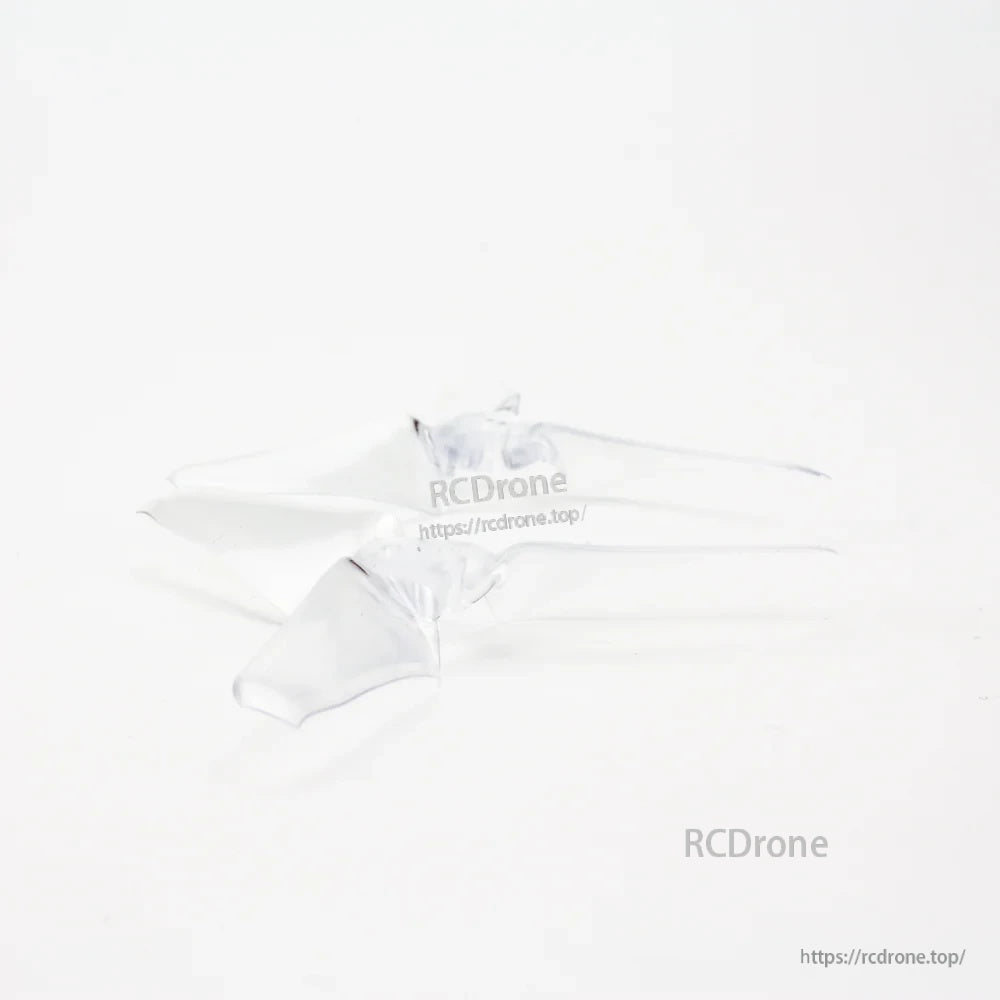 Single clear EMAX AVAN Mini 3-inch (3x2.4x3) tri-blade propeller showing blade profile and hub detail