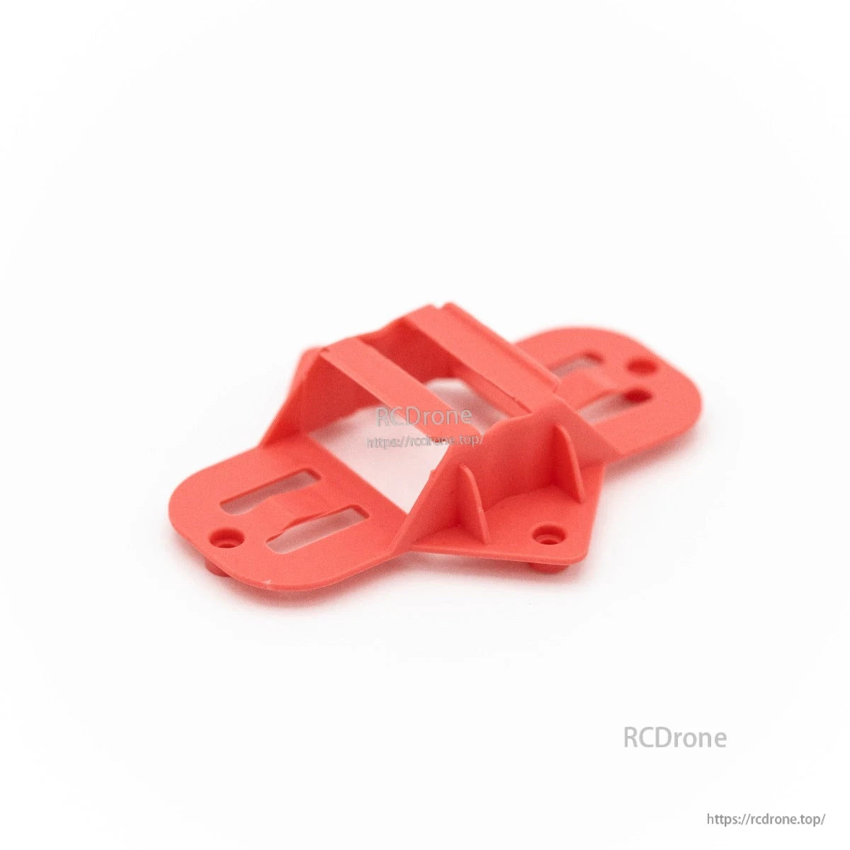 Red plastic mounting plate/battery tray piece for 75mm whoop frame kit