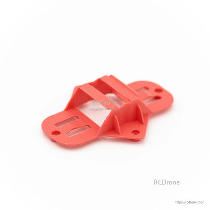 Red plastic mounting plate/battery tray piece for 75mm whoop frame kit