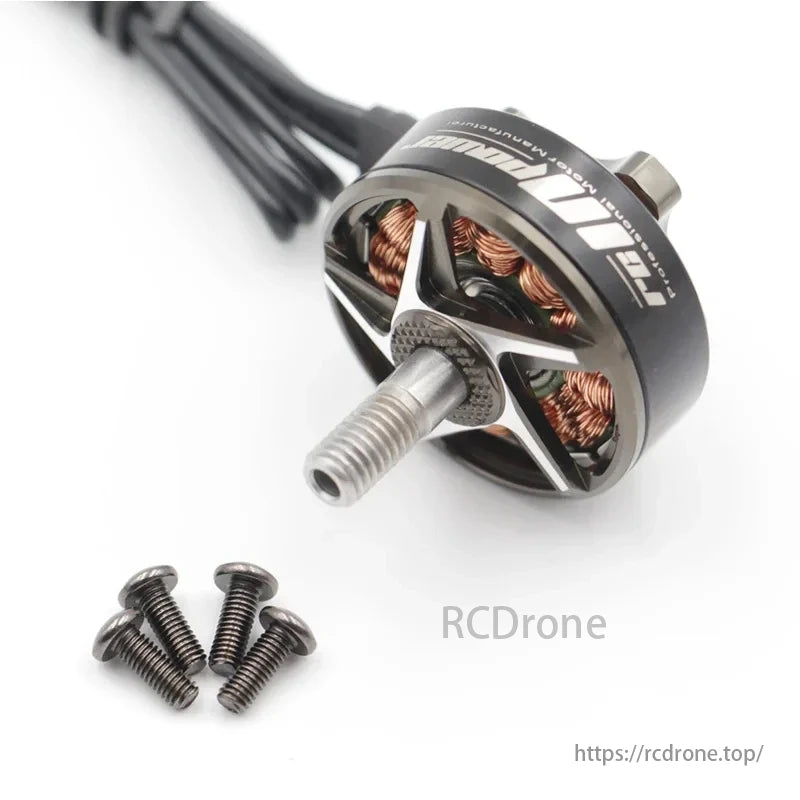 Ex2306 Brushless Motor, Specifications comparison for three motors with varying KV ratings and performance characteristics.