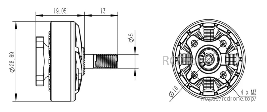 Ex2306 Brushless Motor, These motors combine power, responsiveness, and efficiency with a 3mm shaft, 12N14P config, and robust stator structure.
