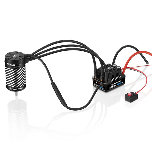 Hobbywing EZRUN MAX10 G2 Combo, High-performance RC car motor and ESC combination for truck racing.