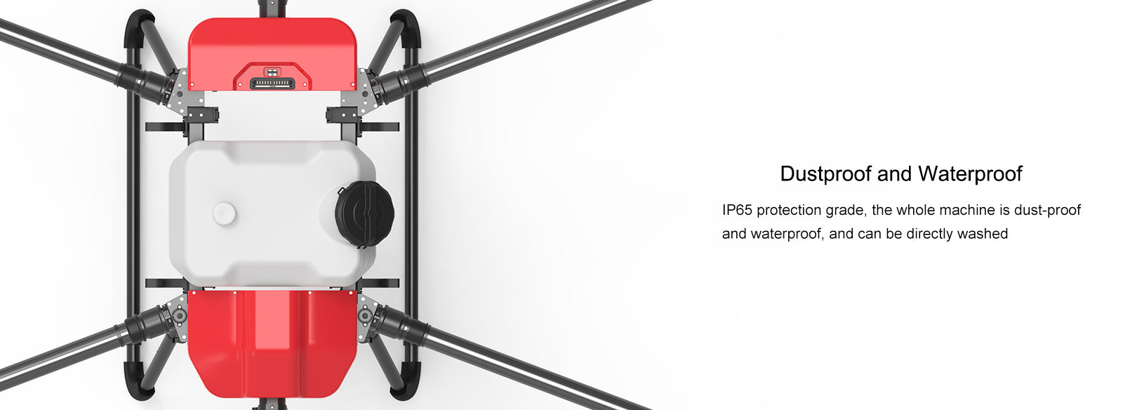 Dreameagle F30 6-Axis Agriculture Drone, The Dreameagle F30 agriculture drone frame kit has IP65 protection, allowing for direct washing and reliable performance in harsh environments.