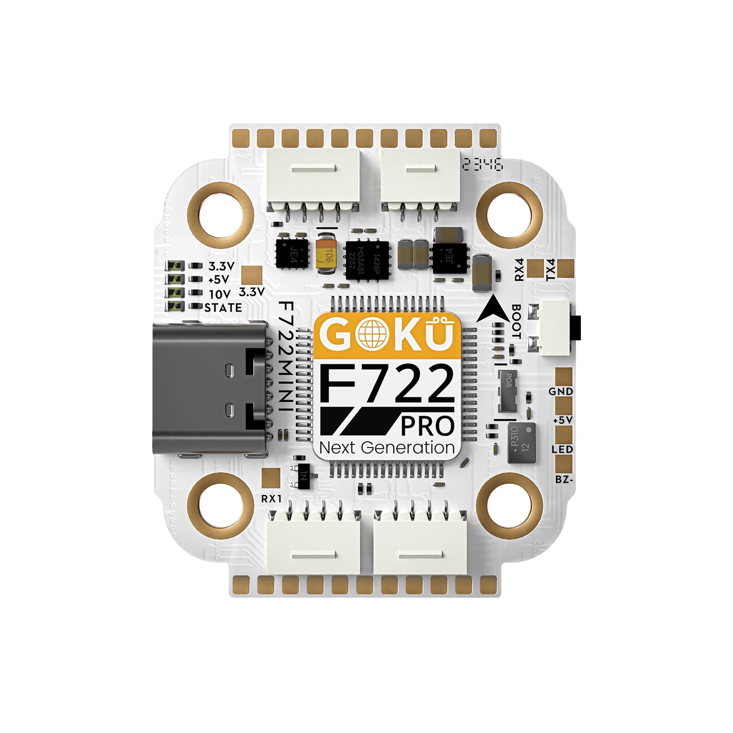 Flywoo GOKU F722 Pro Mini V2 45A 32Bit 128K 20X20 Stack Plug&Pmain O4 / O4 Pro