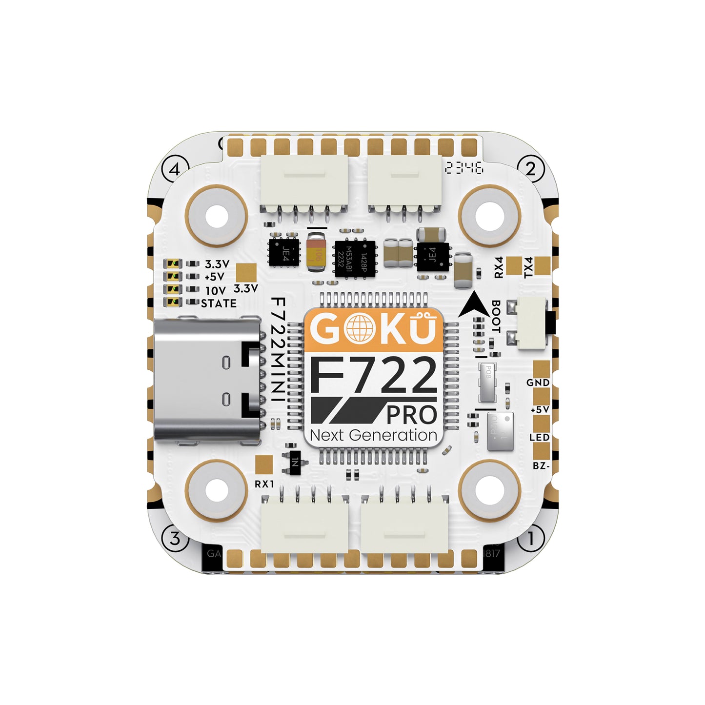 Flywoo GOKU F722 Pro Mini V2 45A 32Bit 128K 20X20 Stack Plug&Pmain O4 / O4 Pro