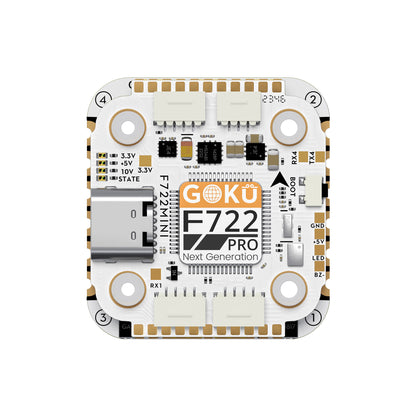 Flywoo GOKU F722 Pro Mini V2 45A 32Bit 128K 20X20 Stack Plug&Pmain O4 / O4 Pro