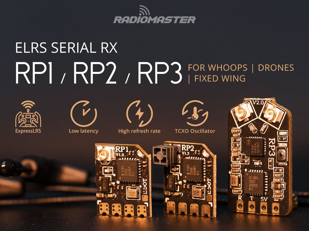 RadioMaster RP3 V2 ExpressLRS 2.4ghz Nano Receiver - With Built-in TCXO Oscillator, Dual Antenna Suitable for Whoops FPV Drone, Fixed-Wing Airplane 14 RP3 ExpressLRS 2.4ghz Nano Receiver