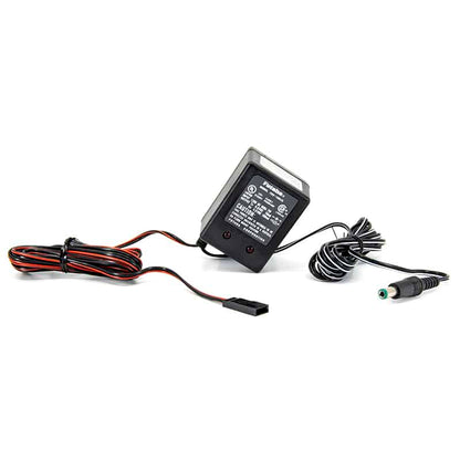 Futaba FBC-19B(4) wall charger power unit with attached cables and DC barrel plug connector