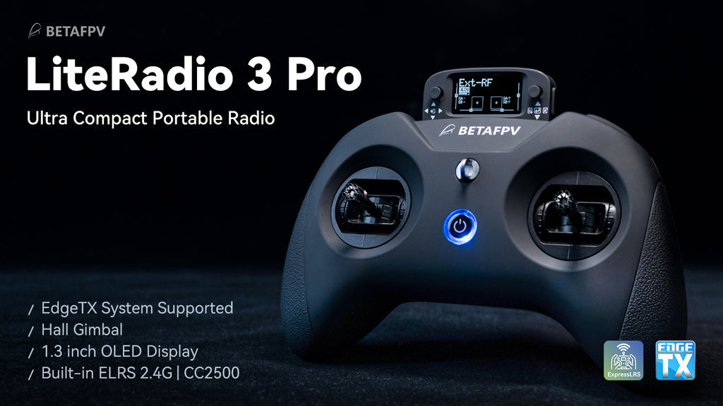 BETAFPV LiteRadio 3 PRO. BETAFPV LiteRadio 3 Pro IExt-RF Ultra Compact Portable Radio B