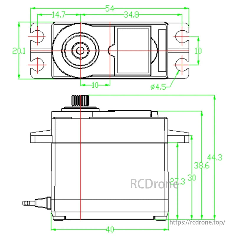 FEETECH FB5118M - Servo Digital 7.4V 17kg.cm Dengan maklum balas Untuk mainan Diy Model Helikopter Kereta RC