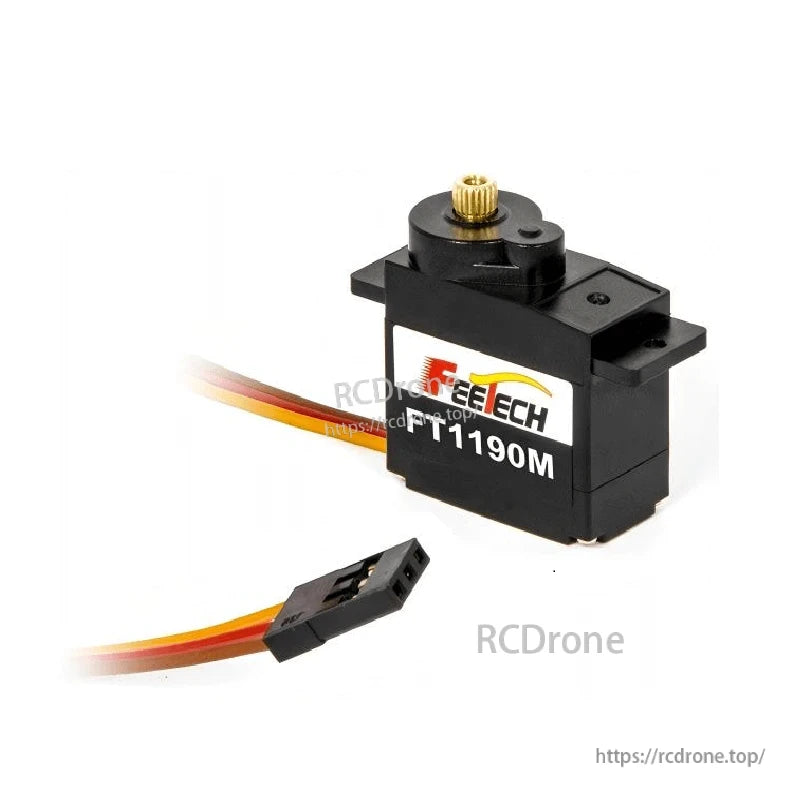 FEETECH FT1190M Servo, FEETECH FT1190M coreless digital servo with 200° travel, metal gears, 3.5kg.cm torque at 6V, and 20T/3.95mm spline for high-performance applications.