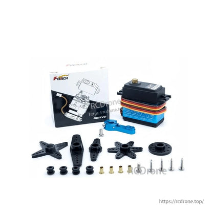 FEETECH FT7125 Servo, FEETECH FT7125 servo offers 25kg.cm torque, steel gears, aluminum case, and 25T spline for durable, high-performance robotic applications.