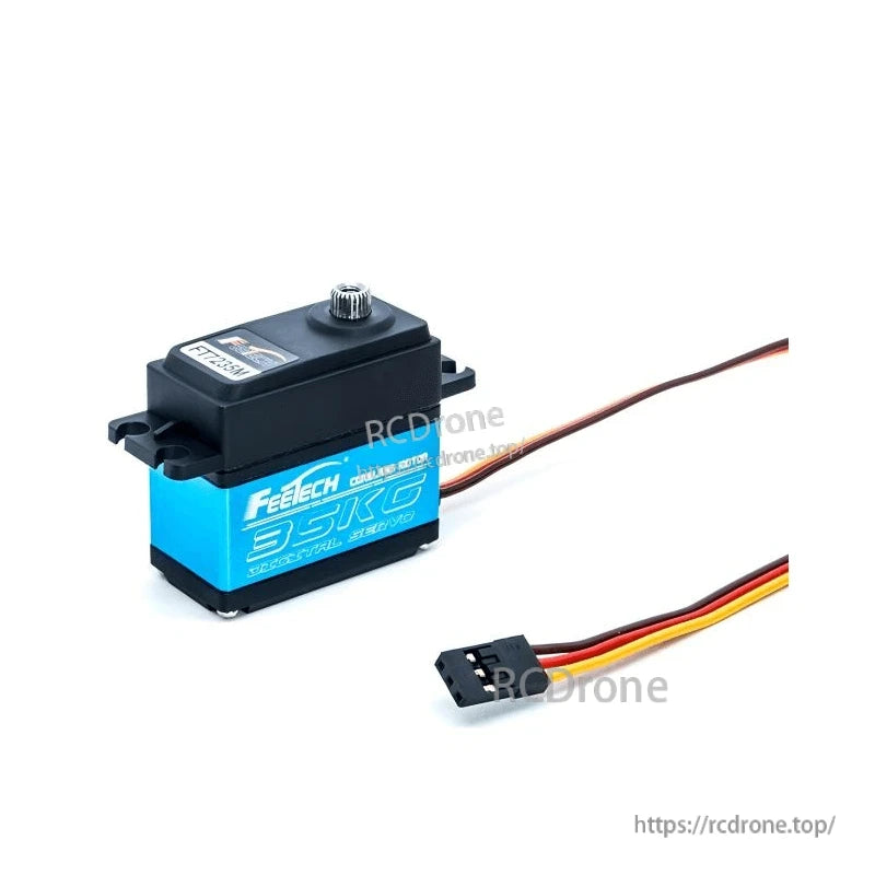FEETECH FT7235 Servo, FEETECH FT7235 is a high-torque 35KG servo motor with steel gears, 180° rotation, encoder feedback, and operates at 7.4V for precise control in robotics and drones.