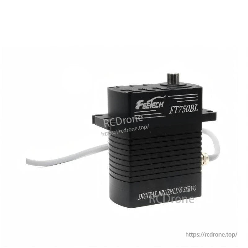 FEETECH FT750B Servo, FEETECH FT750BL is a 24V digital brushless servo with 750kg·cm torque, 180° travel, and aluminum casing for high-performance applications.