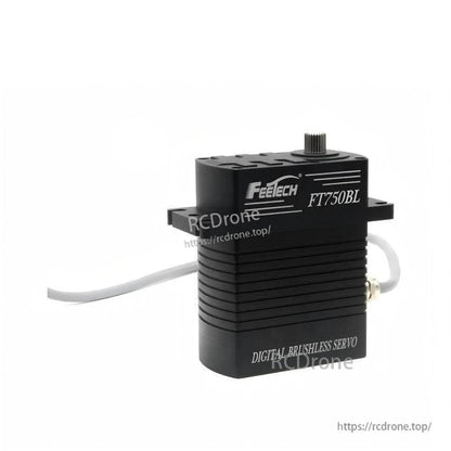 FEETECH FT750B Servo, FEETECH FT750BL is a 24V digital brushless servo with 750kg·cm torque, 180° travel, and aluminum casing for high-performance applications.