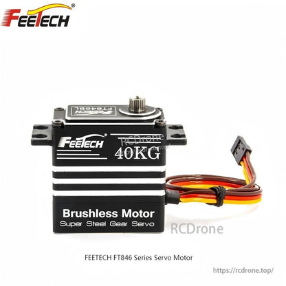 FEETECH FT83 Series Servo, FEETECH FT846 brushless servo motor offers 40KG torque, super steel gears, and operates on 6V–8.4V for high-performance drone applications.