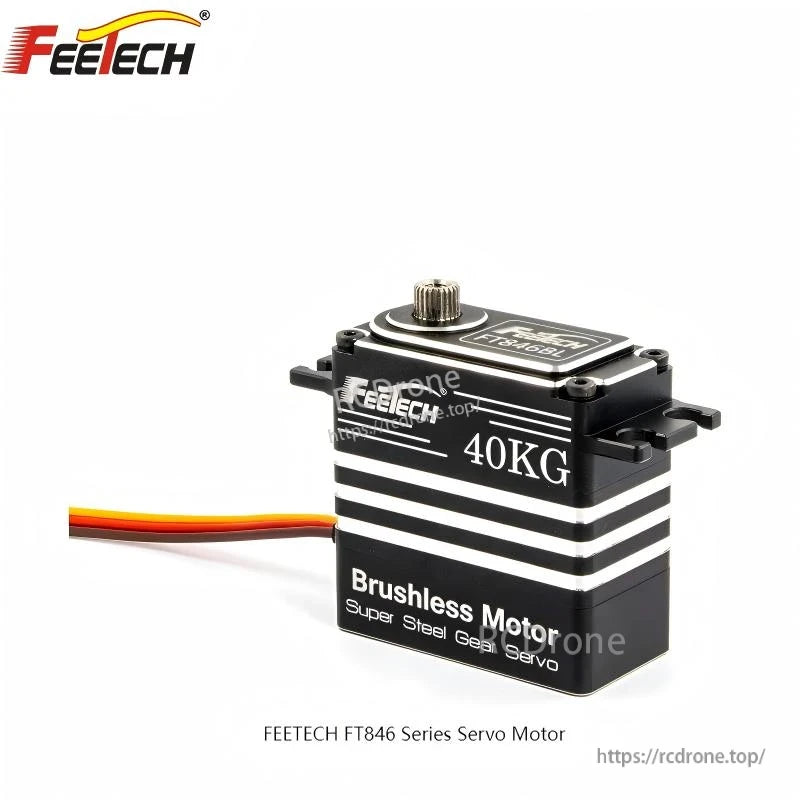 FEETECH FT83 Series Servo, FEETECH FT846 brushless servo motor offers 40KG torque, steel gears, and operates on 6V–8.4V, ideal for high-performance drone and RC applications.