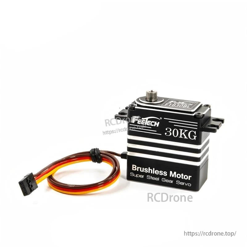 FEETECH FT83 Series Servo, FEETECH 30KG brushless motor servo with super steel gears, operating voltage 6V–8.4V, ideal for high-torque applications requiring durability and precision.