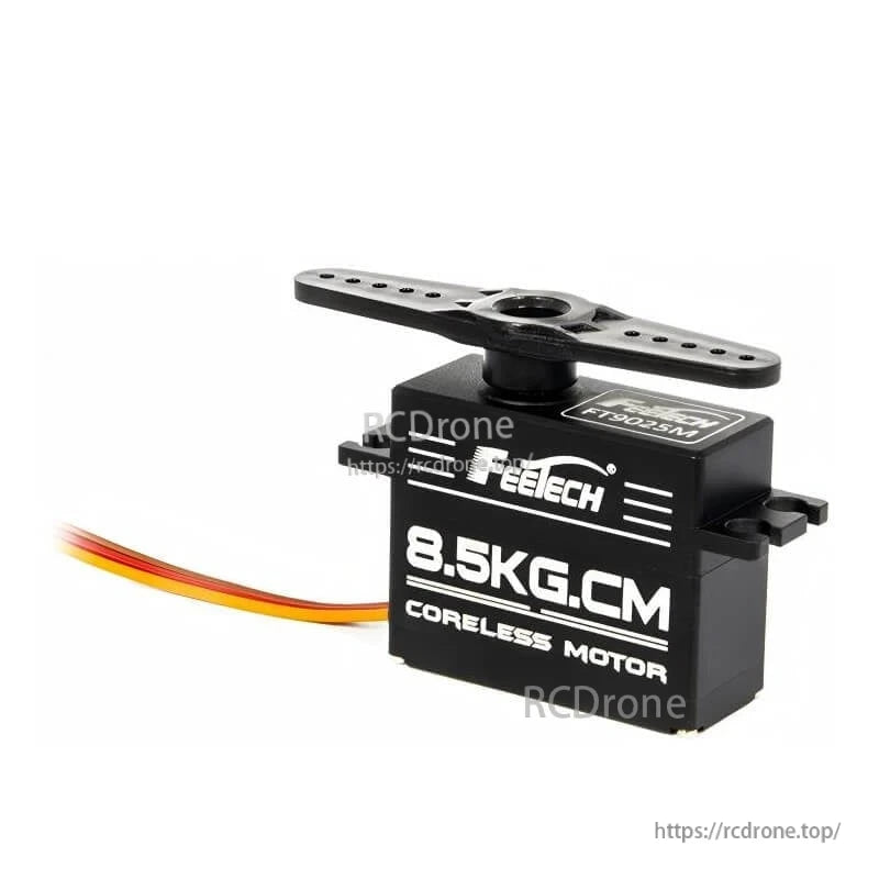 FEETECH FT9025M Servo, FEETECH FT9025M is a high-torque 8.5kg.cm coreless motor servo with metal gears, ideal for demanding RC and robotics applications requiring precision and durability.