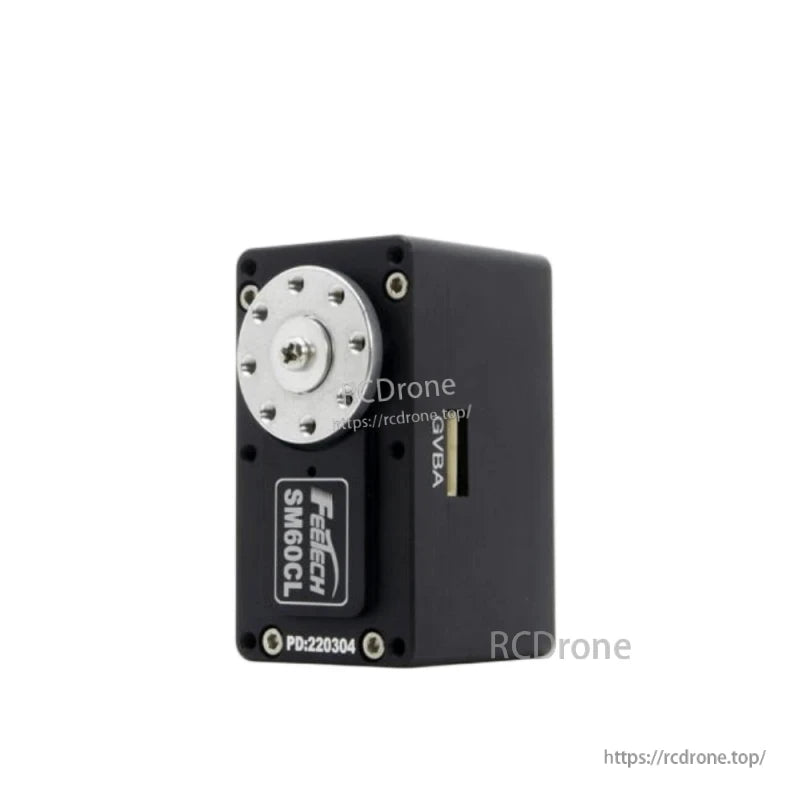 FEETECH SM60CL Servo, FEETECH SM60CL: 12V RS485 coreless servo, 60kg.cm torque, steel gears, 360° continuous rotation, 35RPM no-load. PD:220304