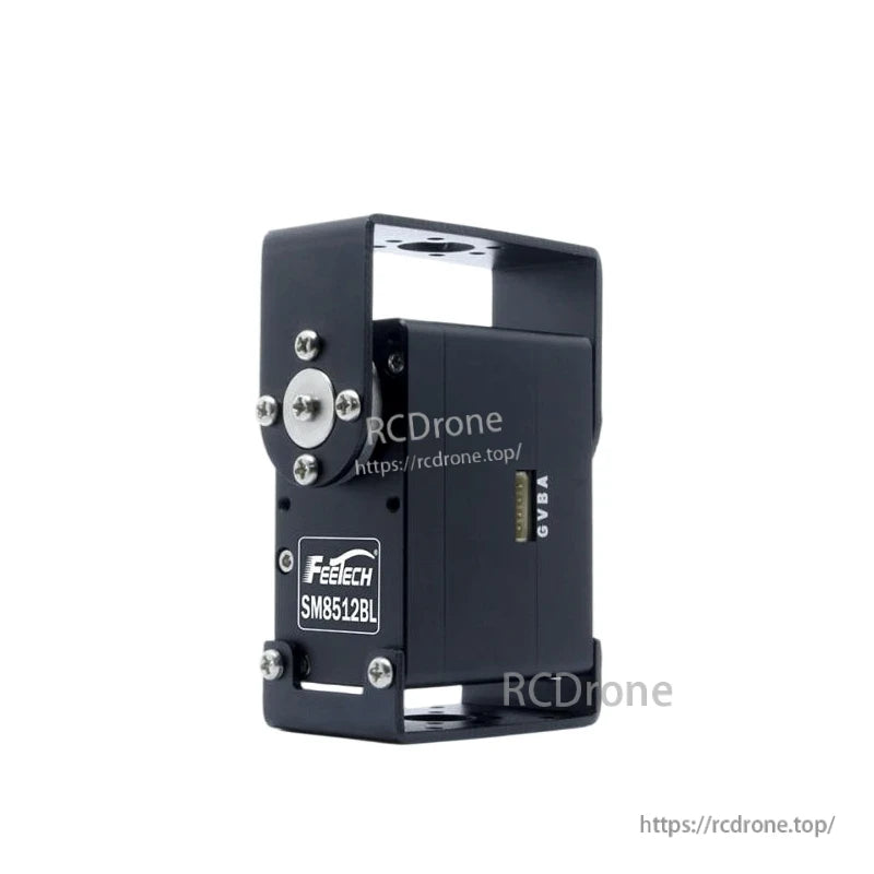 FEETECH SM8512BL Servo, FEETECH SM8512BL: 12V brushless servo with RS485, 85kg.cm torque, steel gears, aluminum case, 360° control.