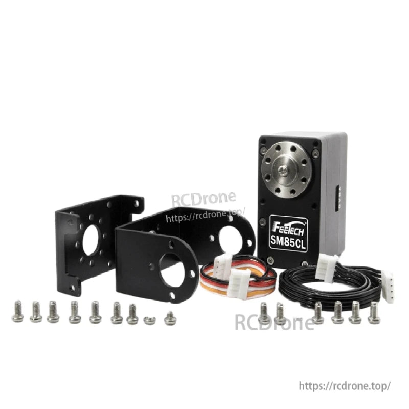 FEETECH SM85CL Servo, FEETECH SM85CL is a 12V coreless servo with RS485 communication, offering 85kg.cm torque and 360° feedback for precise control.