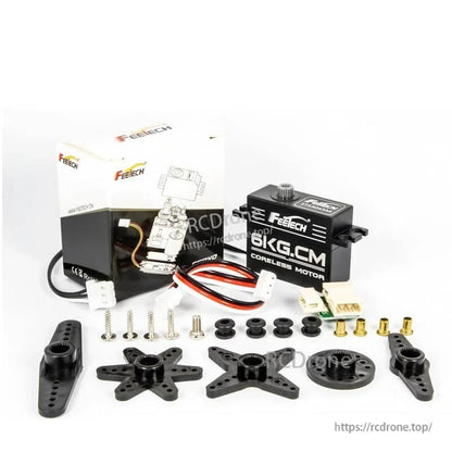 FEETECH STS3045 Servo, FEETECH STS3045: 6kg.cm coreless servo, 6V, 360° rotation, serial bus, feedback, metal gears, 25T spline—ideal for robotics and precise control applications.