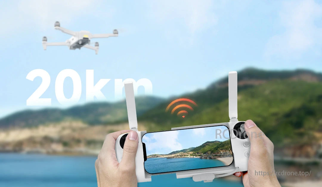 FIMI X8 Tele Max 4K 60FPS Camera Drone, The RokLink 5.0 system improves RF sensitivity and adjacent frequency suppression.