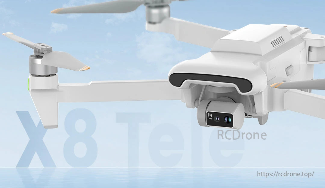 FIMI X8 Tele Max 4K 60FPS Camera Drone, The downward auxiliary light provides directional guidance for safe flight and worry-free return in rainy or snowy conditions.