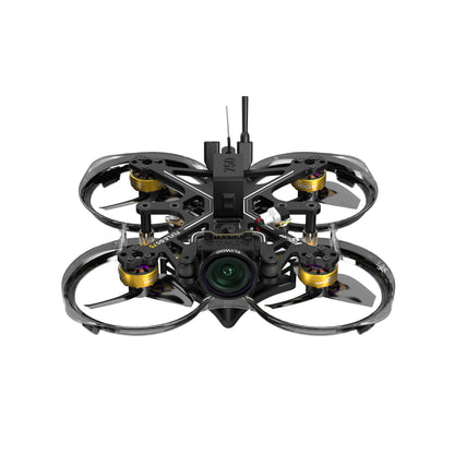Flylens 75 HD O4 Wide 2S whoop FPV quadcopter with ducted frame, four motors, and front HD camera