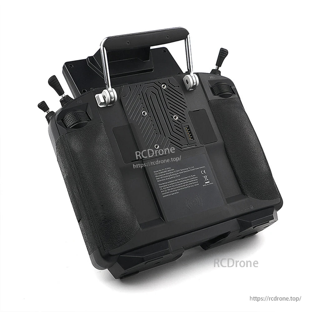 Angled rear view highlighting carry handle, rear vent pattern, and grip panels