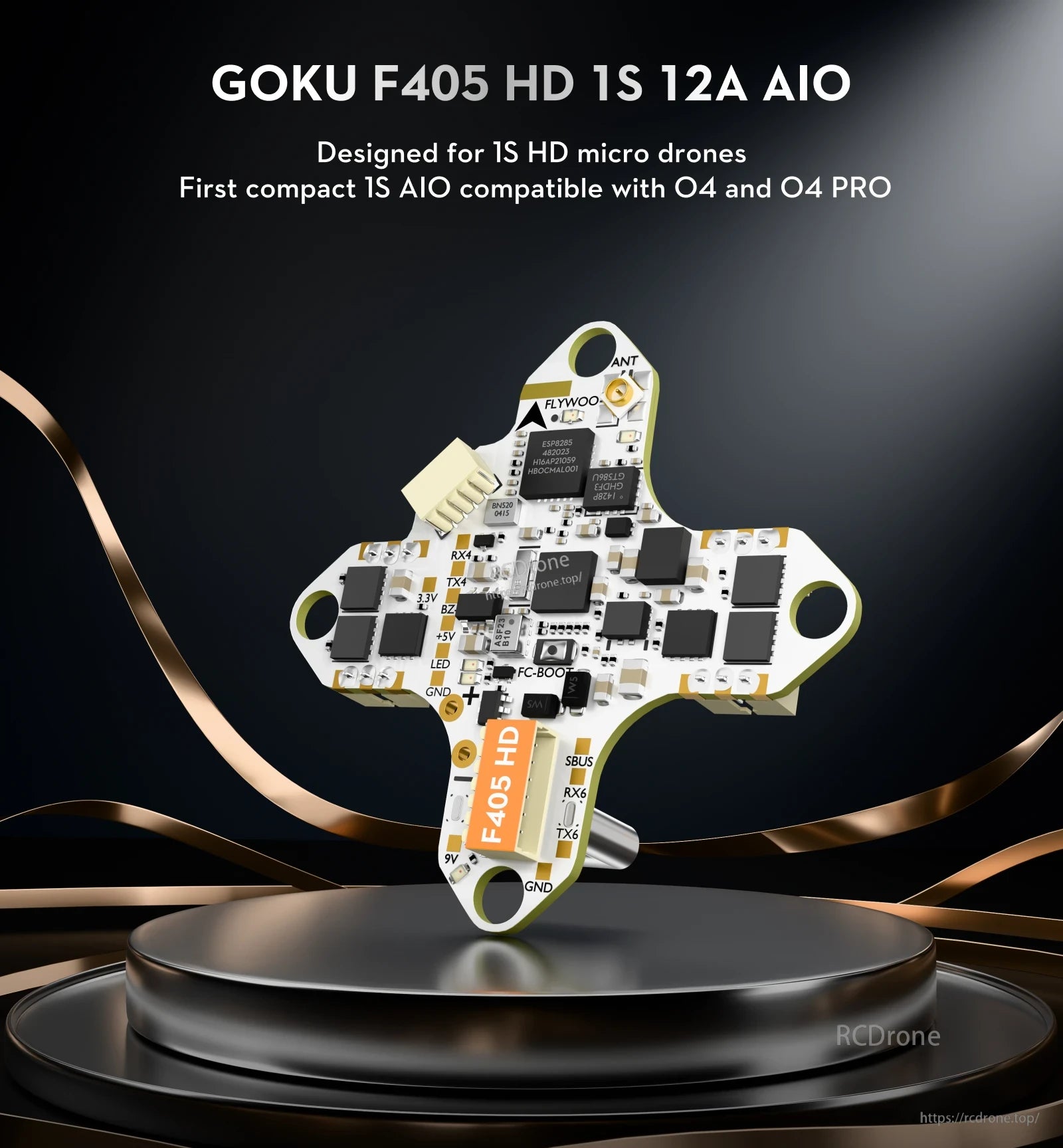 FLywoo GOKU F405 HD 1S 12A AIO Plug&Play O4 / O4 Pro