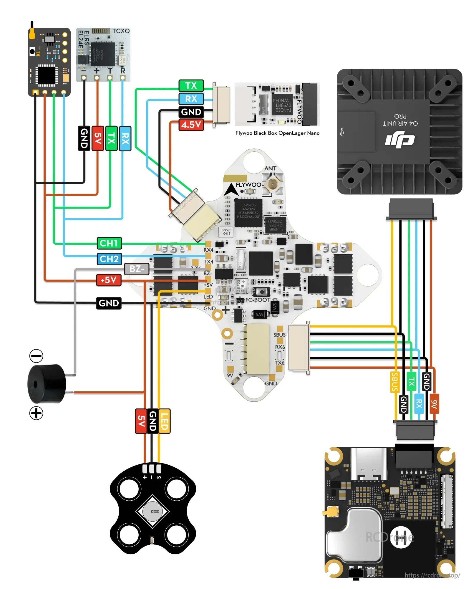 FLywoo GOKU F405 HD 1S 12A AIO Plug&Play O4 / O4 Pro