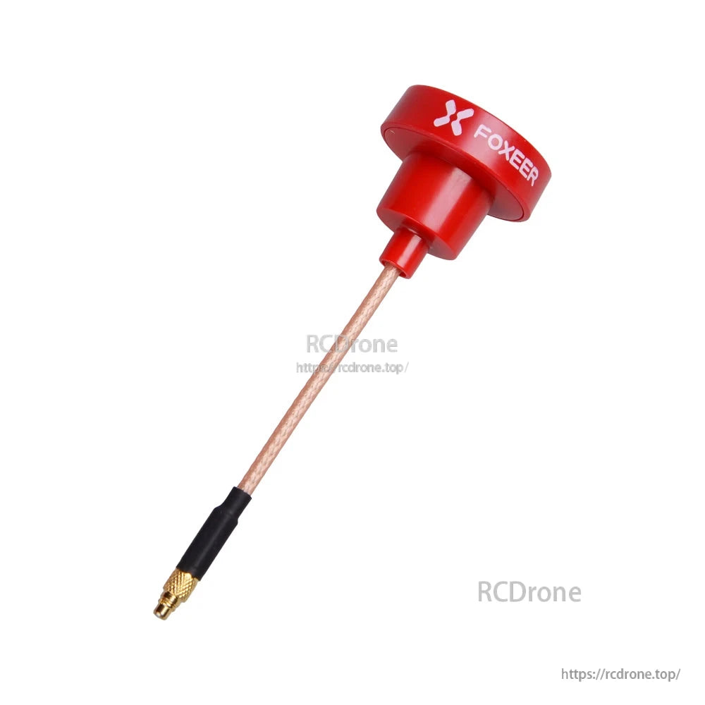 FOXEER Pagoda PRO 5.8G RHCP Omni FPV Antenna, Red FOXEER Pagoda PRO 5.8GHz RHCP omni FPV antenna with coax lead and small gold connector