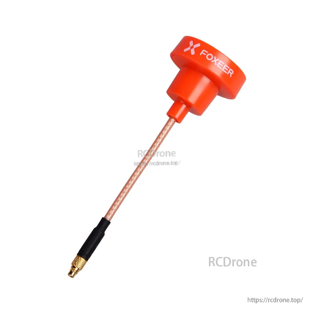 FOXEER Pagoda PRO 5.8G RHCP Omni FPV Antenna, Foxeer Pagoda Pro 5.8GHz FPV omni antenna with red cap and flexible coax lead with gold RF connector